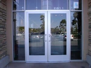 entrance to a business