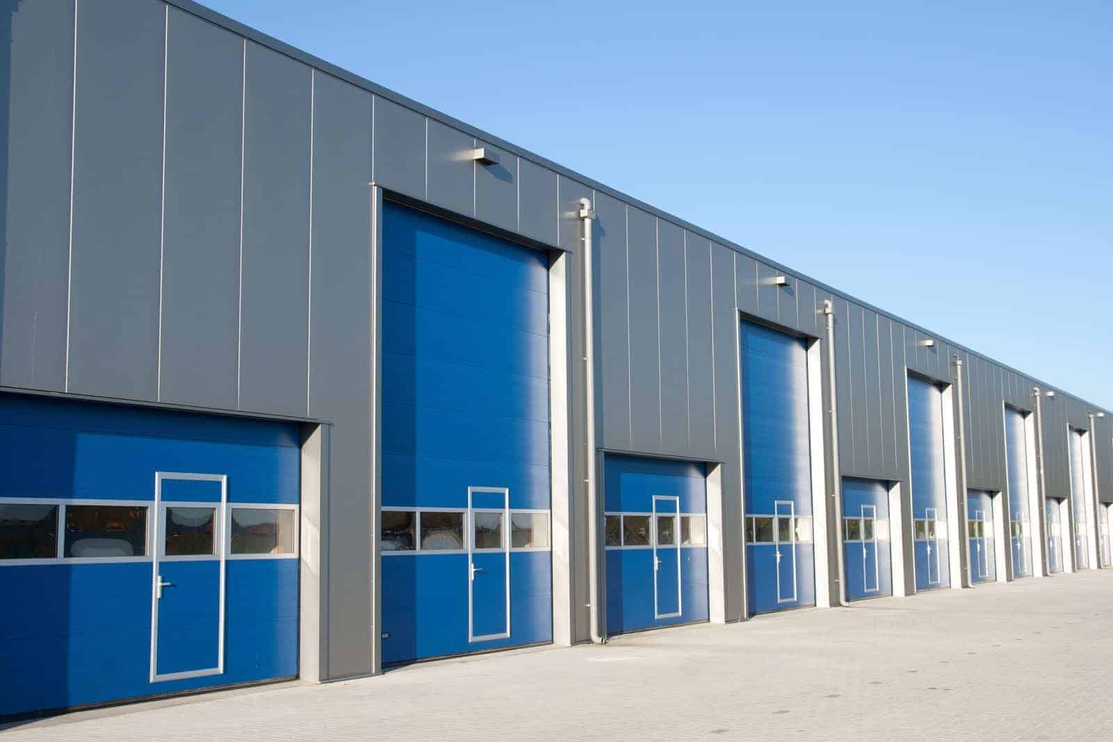 row of exterior doors