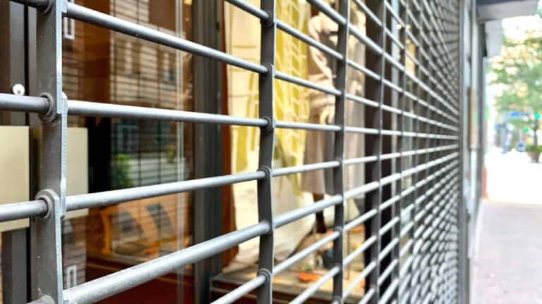 protecting a shop window