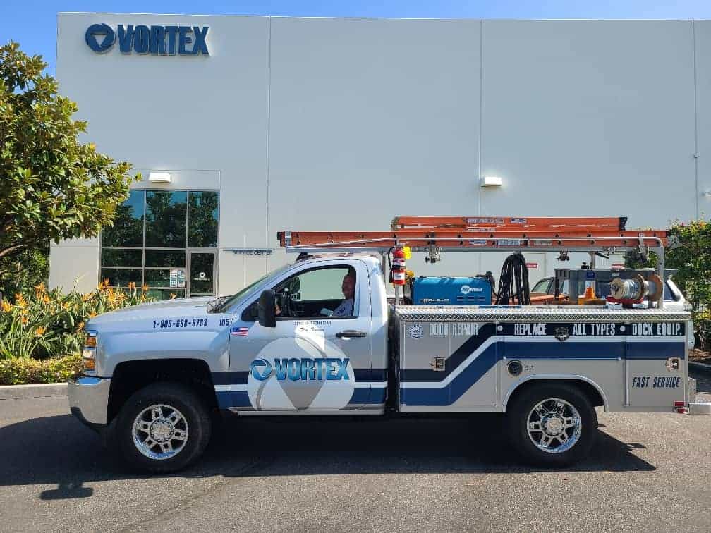 Vortex truck at Vortex office