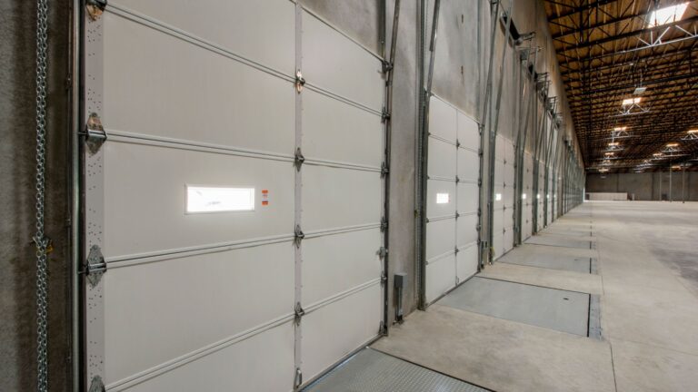 series of roll up doors