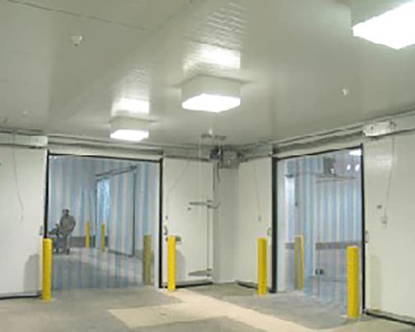 Vortex plastic door curtain