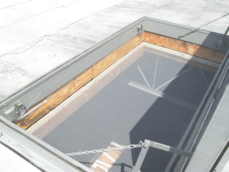 Roof Hatch with Bug Screen