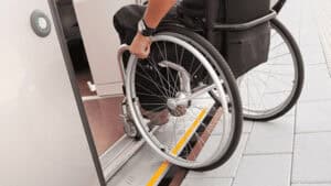 person in wheelchair