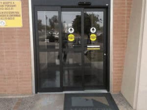 ADA sliding doors