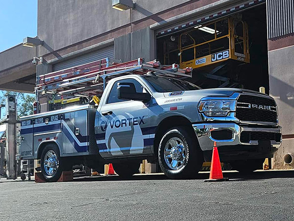 Vortex service truck