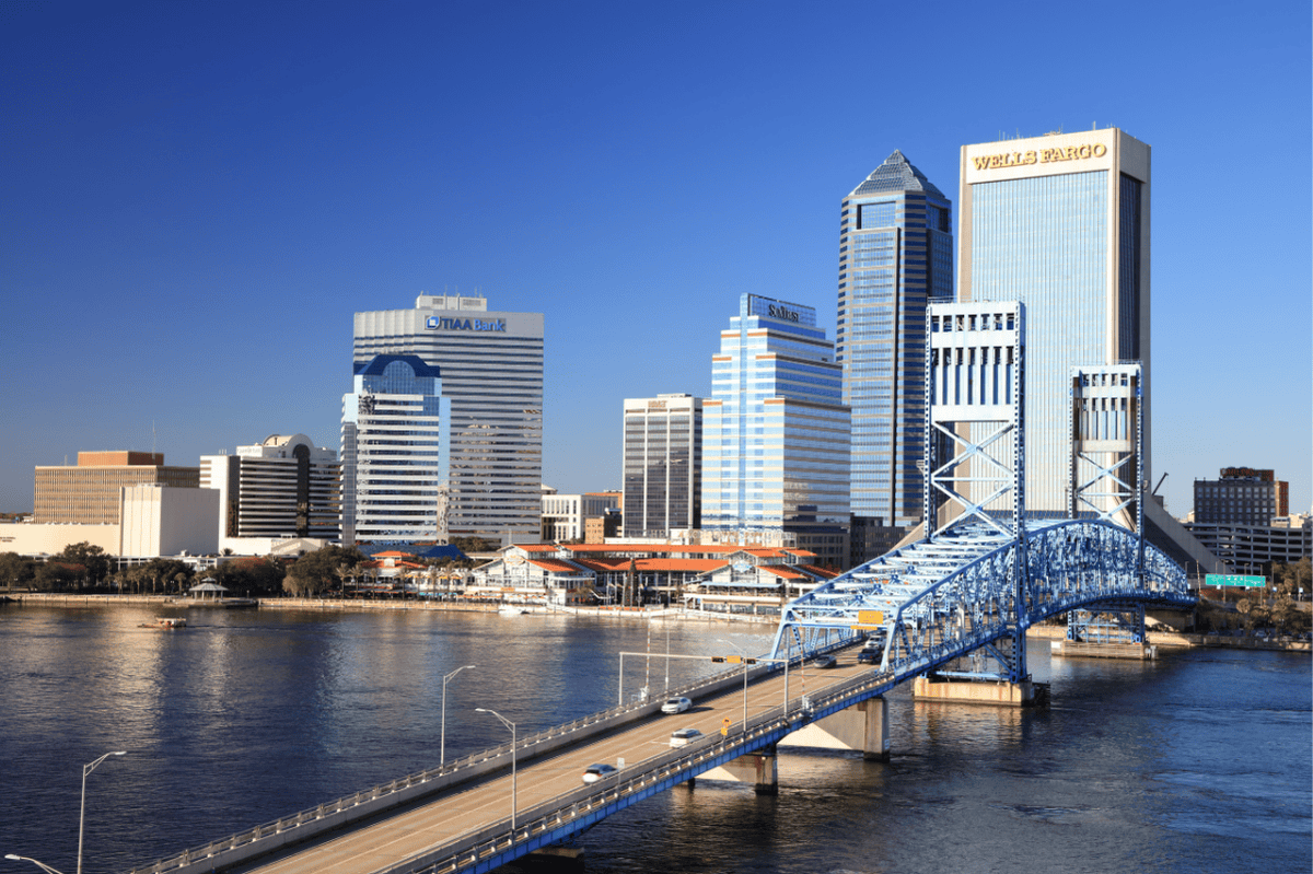 Jacksonville skyline and bridge