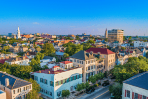 Aeriel pespective of Charleston