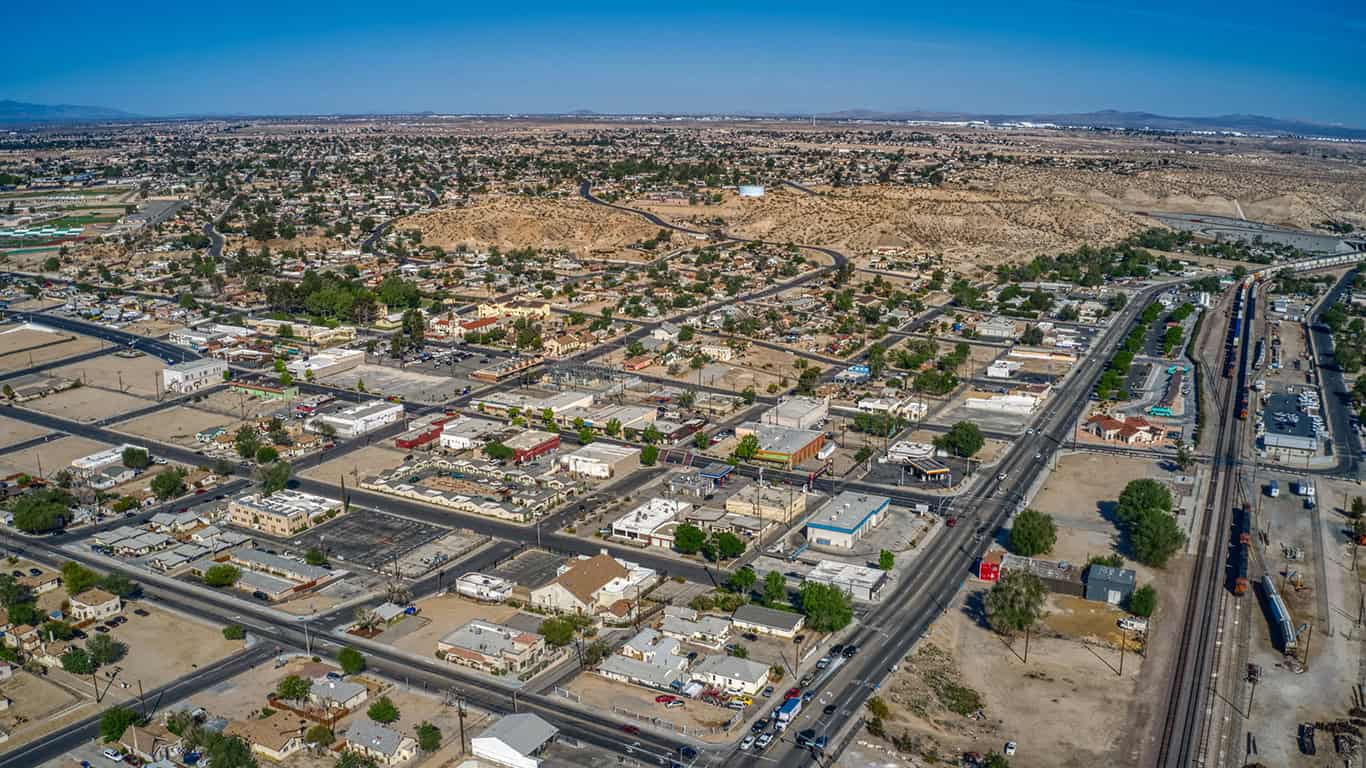Aerial View of Victorville, California