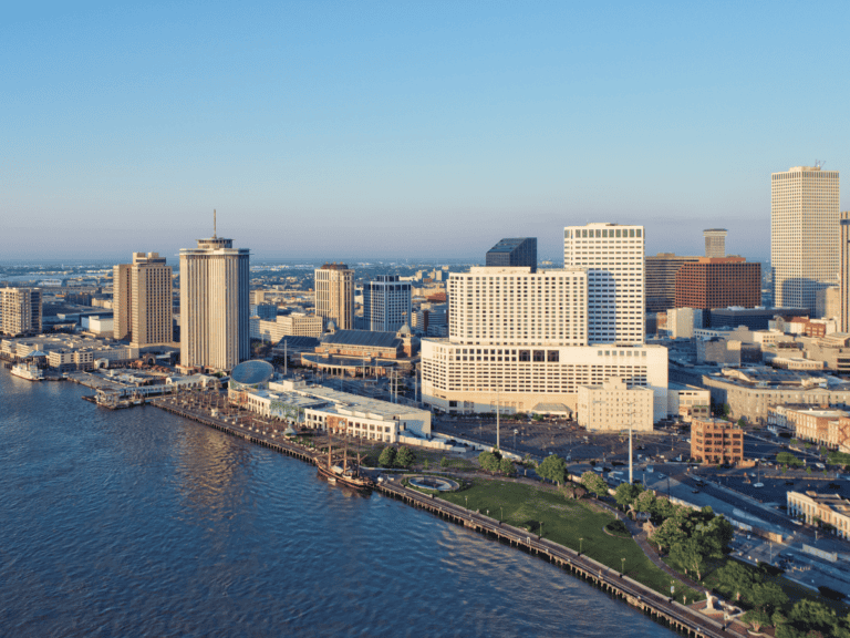 New Orleans LA aerial perspective