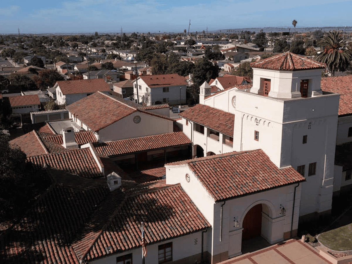 Aerial perspective view of Santa Maria, CA